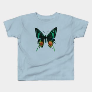 Madagascan Sunset Moth Watercolor Illustration Kids T-Shirt